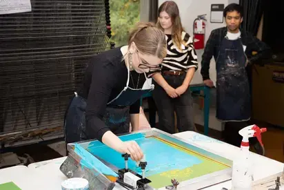 Screen Printing at Return to Evergreen 2023