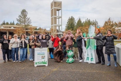 Students from Shelton School District Visit Campus