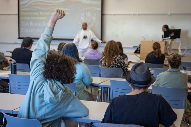 Students and staff in Equity Symposium Workshop