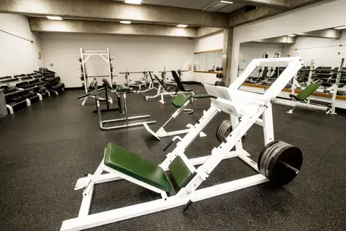 wide shot of the CRC weight room